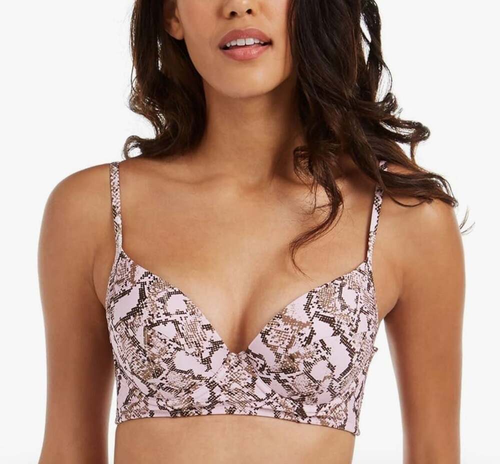 Rachel Rachel Roy Snake Print Bikini Top Size M